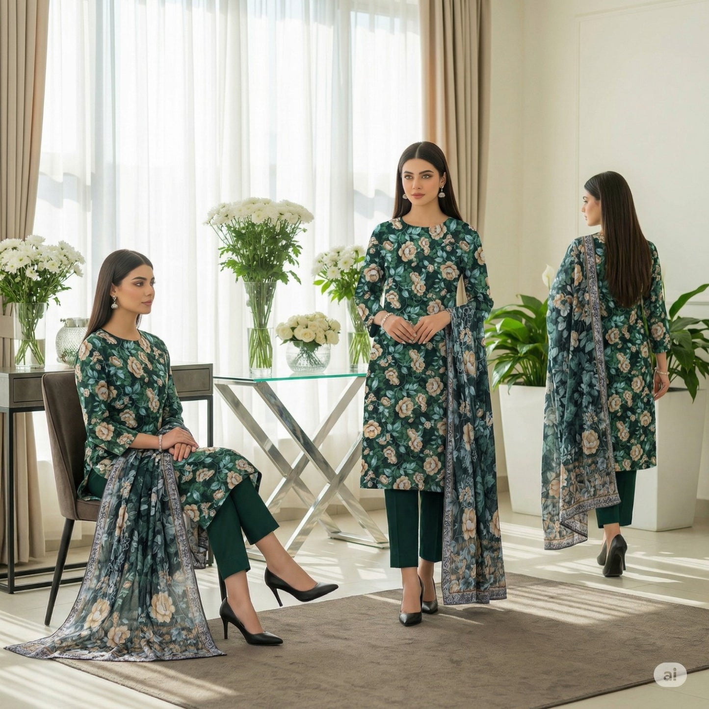 Premium Lawn 3-Piece