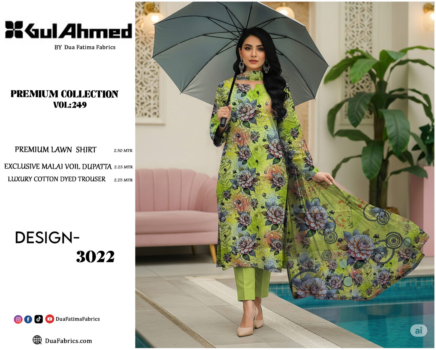 Premium Lawn 3-Piece