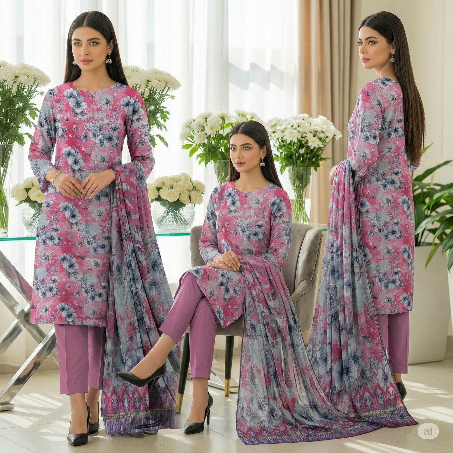 Premium Lawn 3-Piece